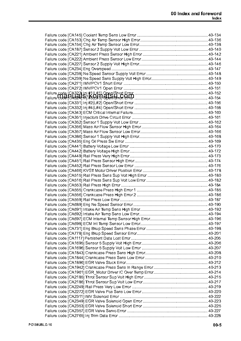Protected: PC138USLC-10(JPN) S/N 40001-UP Shop (repair) manual (English)
