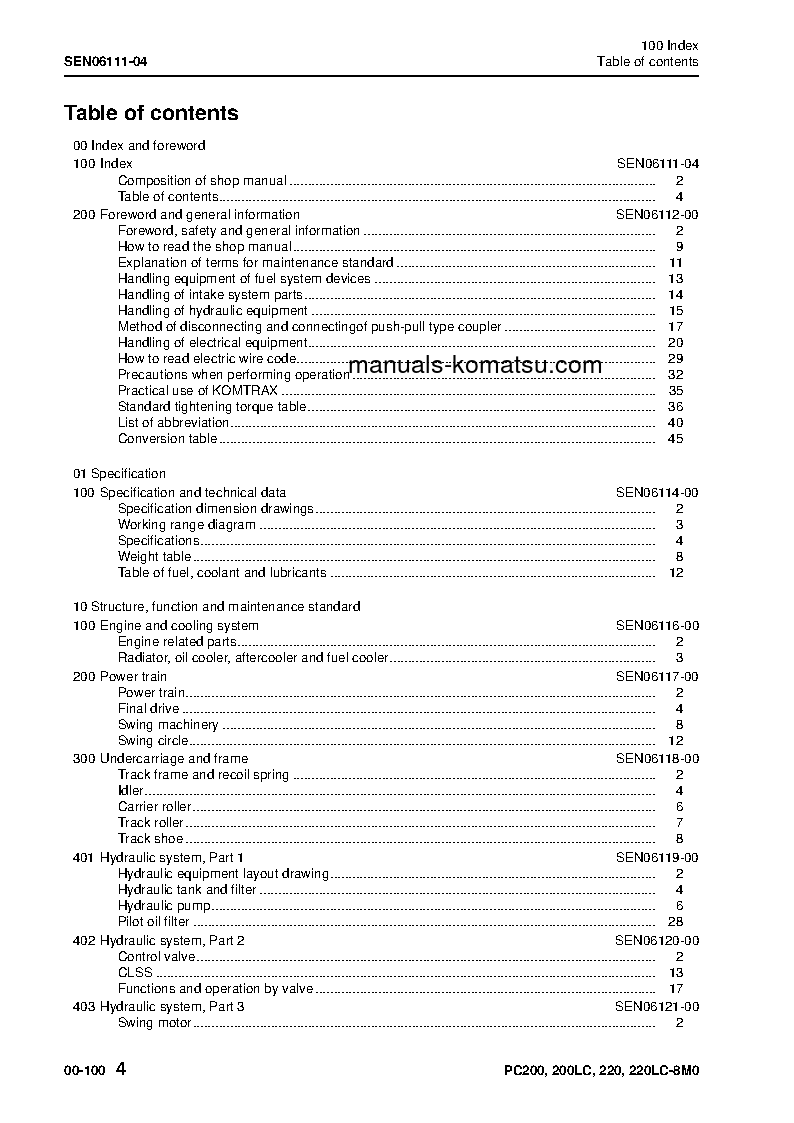 Protected: PC220LC-8(JPN)-M0 S/N 100001-UP Shop (repair) manual (English)