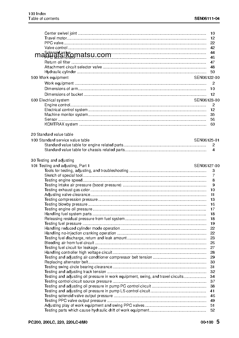 Protected: PC220LC-8(JPN)-M0 S/N 100001-UP Shop (repair) manual (English)