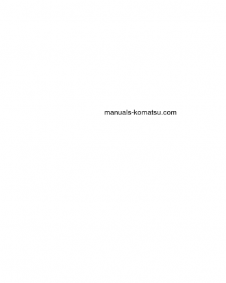 WA320-7(JPN) S/N 80001-UP Shop (repair) manual (English)