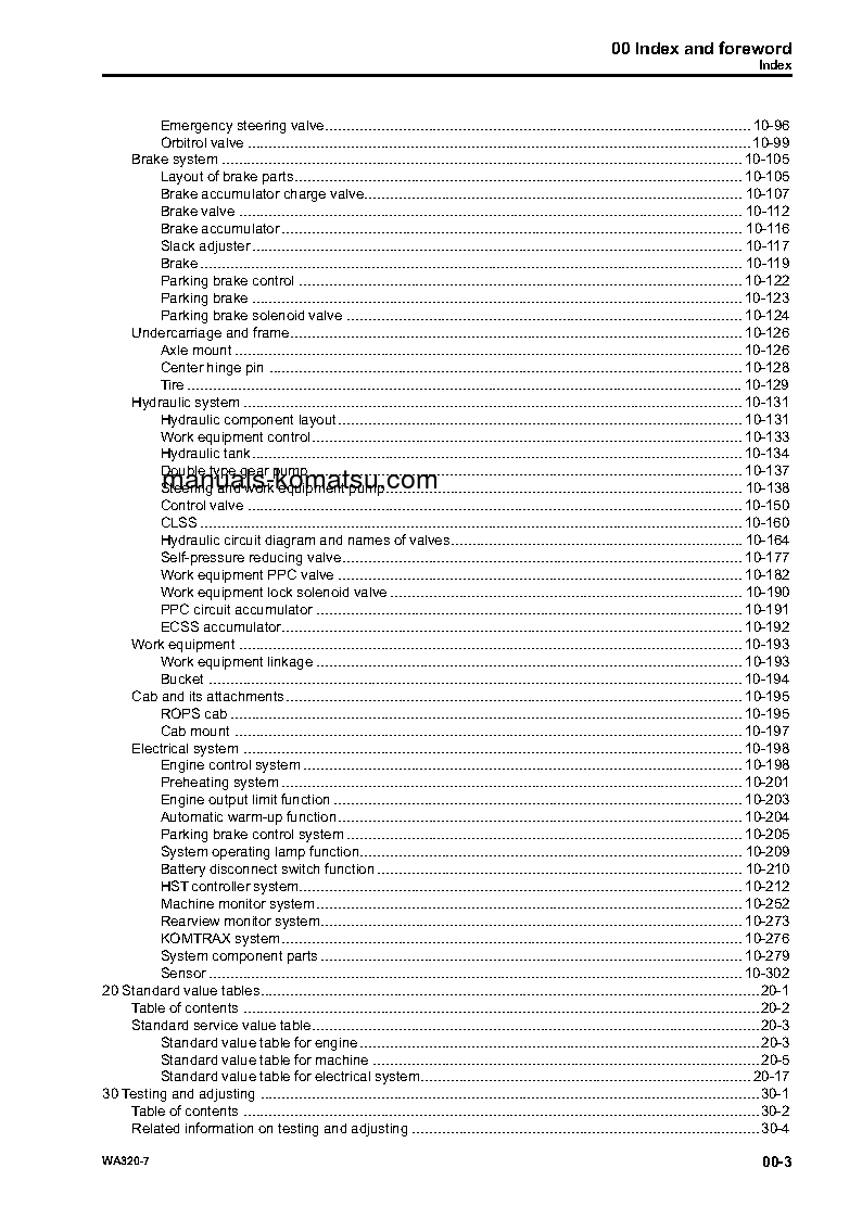 Protected: WA320-7(JPN) S/N 80001-UP Shop (repair) manual (English)