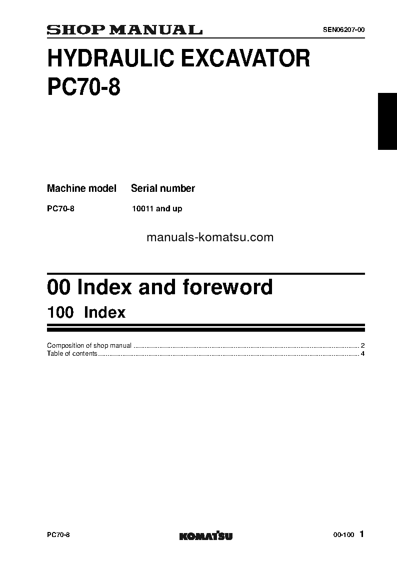 Protected: PC70-8(JPN) S/N 10011-UP Shop (repair) manual (English)