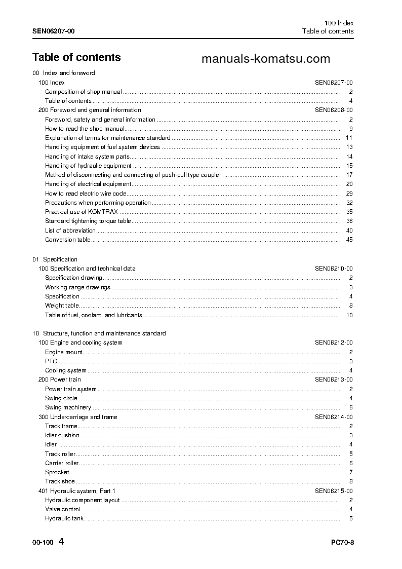 Protected: PC70-8(JPN) S/N 10011-UP Shop (repair) manual (English)