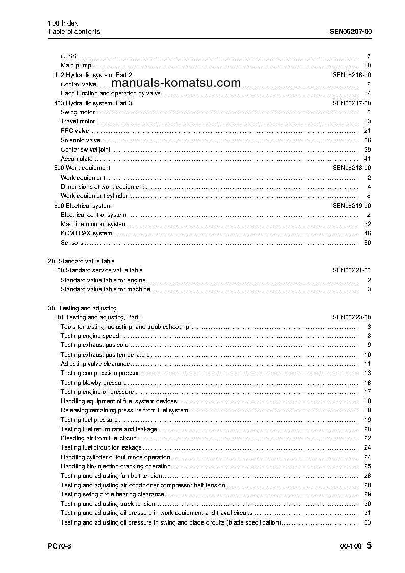 Protected: PC70-8(JPN) S/N 10011-UP Shop (repair) manual (English)