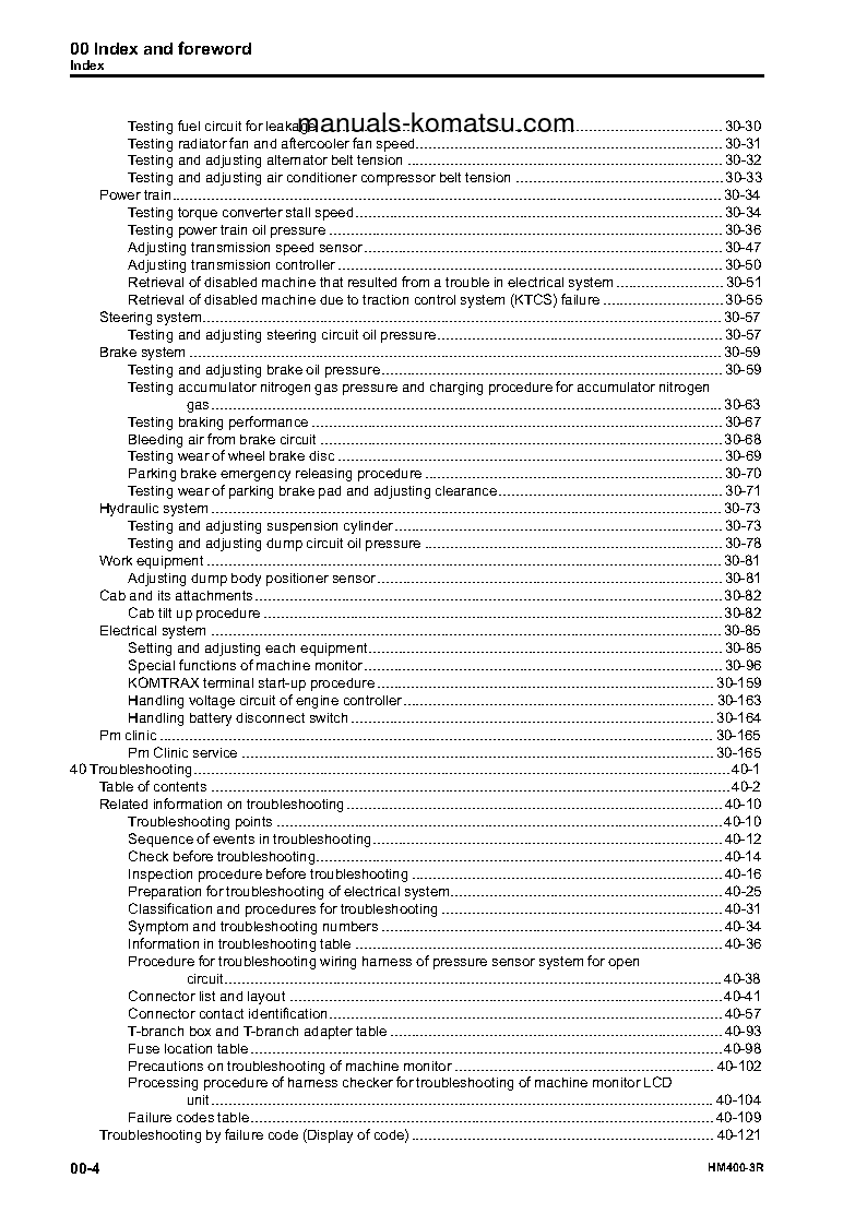 Protected: HM400-3(JPN)-R S/N 8001-UP Shop (repair) manual (English)