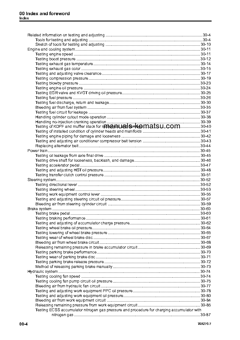 Protected: WA270-7(JPN) S/N 80001-UP Shop (repair) manual (English)