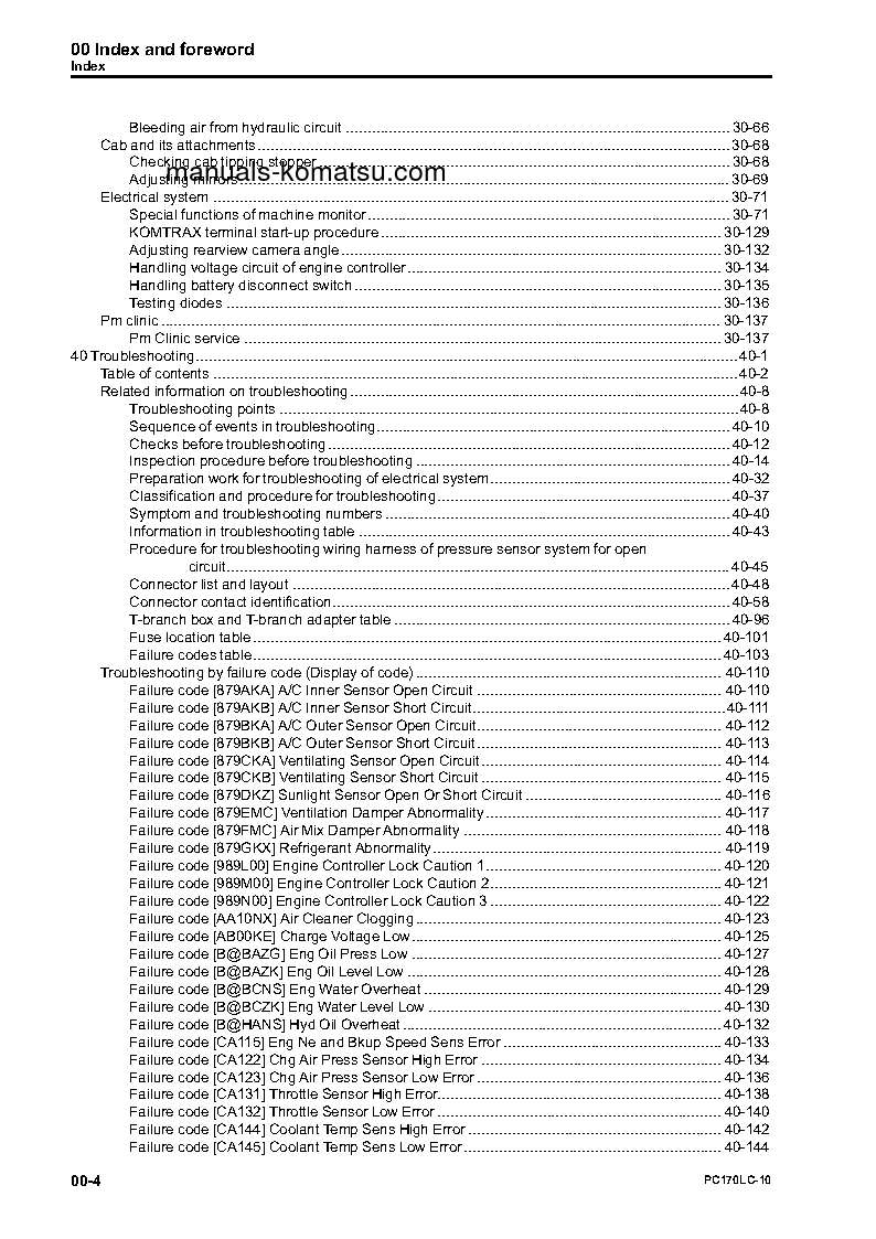 Protected: PC170LC-10(JPN) S/N 30001-UP Shop (repair) manual (English)