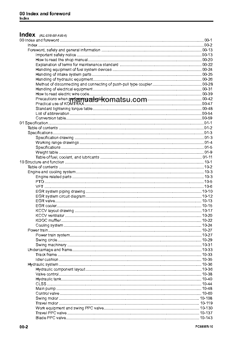 Protected: PC88MR-10(JPN)-PC88MR S/N 7001-UP Shop (repair) manual (English)