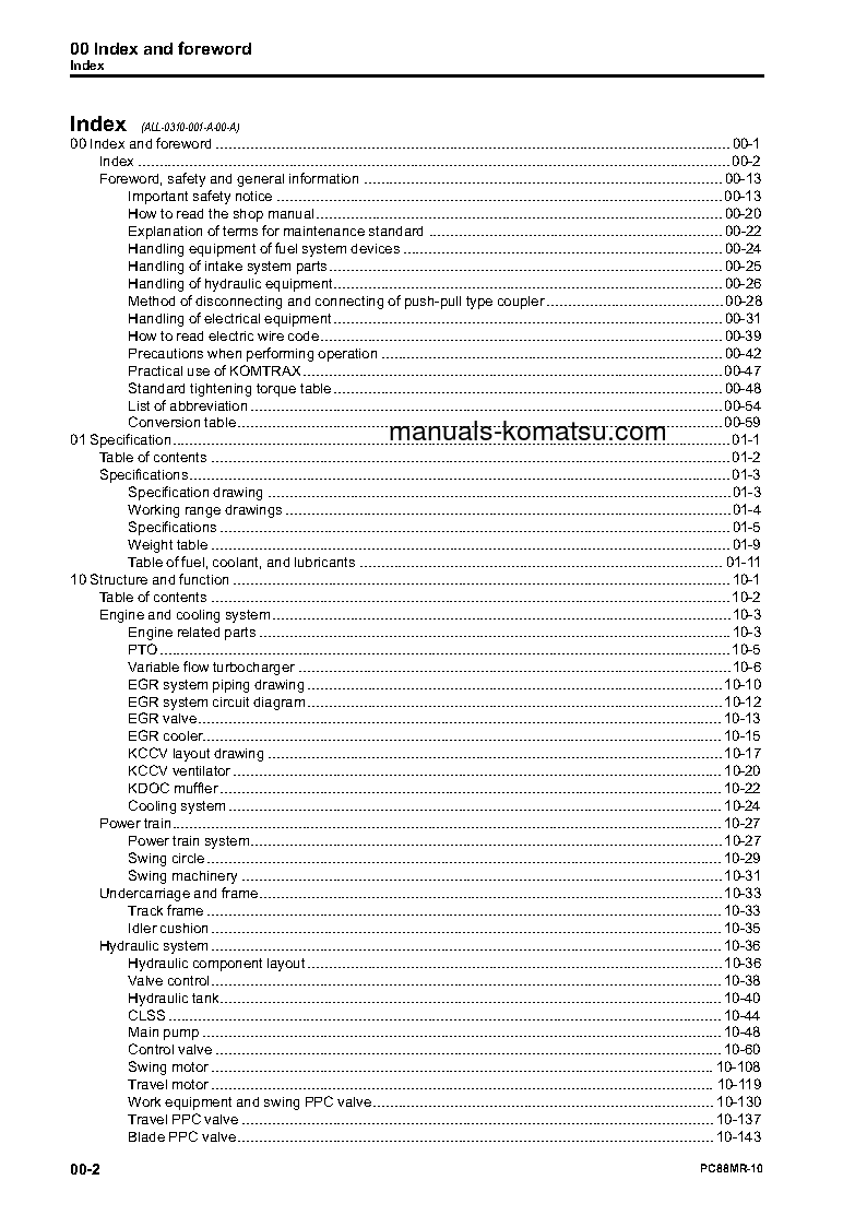 Protected: PC88MR-10(JPN) S/N 7001-UP Shop (repair) manual (English)