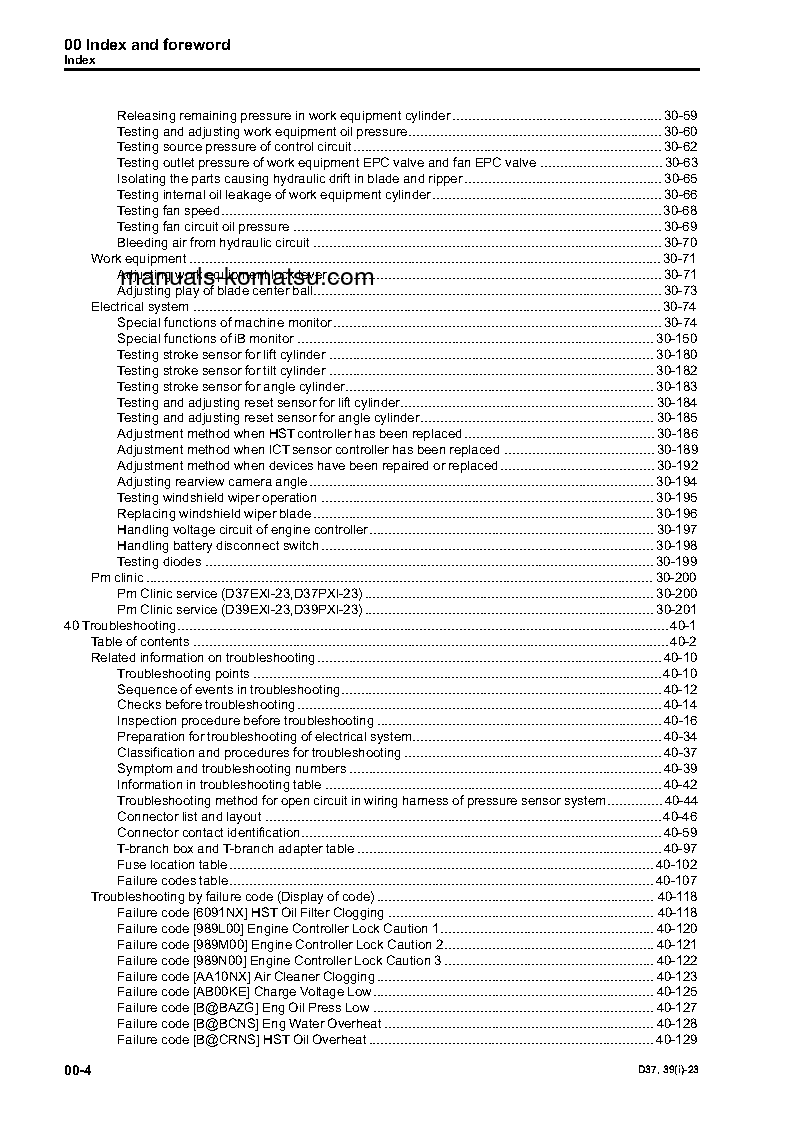Protected: D39PXI-23(JPN) S/N 90404-UP Shop (repair) manual (English)