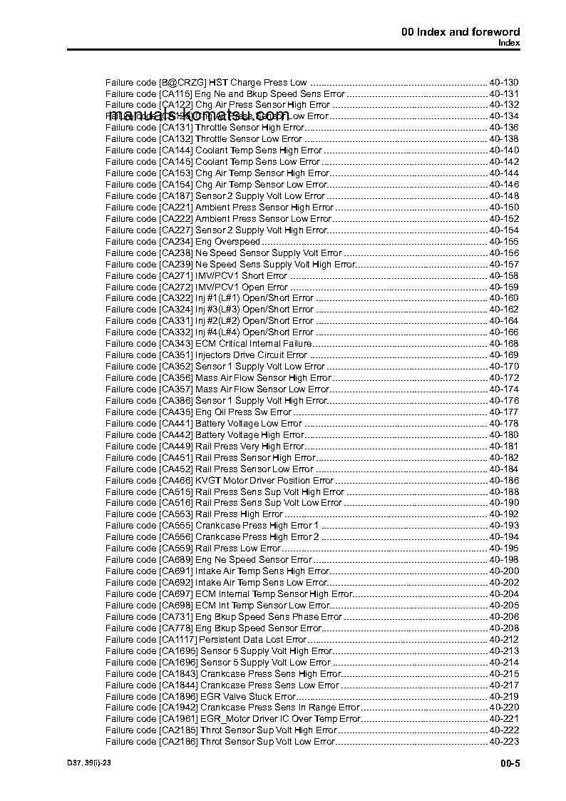 Protected: D39PXI-23(JPN) S/N 90404-UP Shop (repair) manual (English)