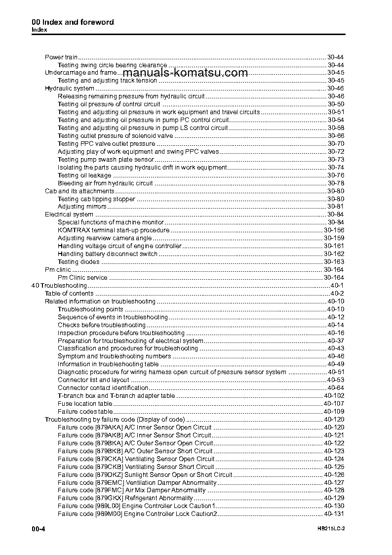 Protected: HB215LC-2(JPN) S/N 50001-UP Shop (repair) manual (English)
