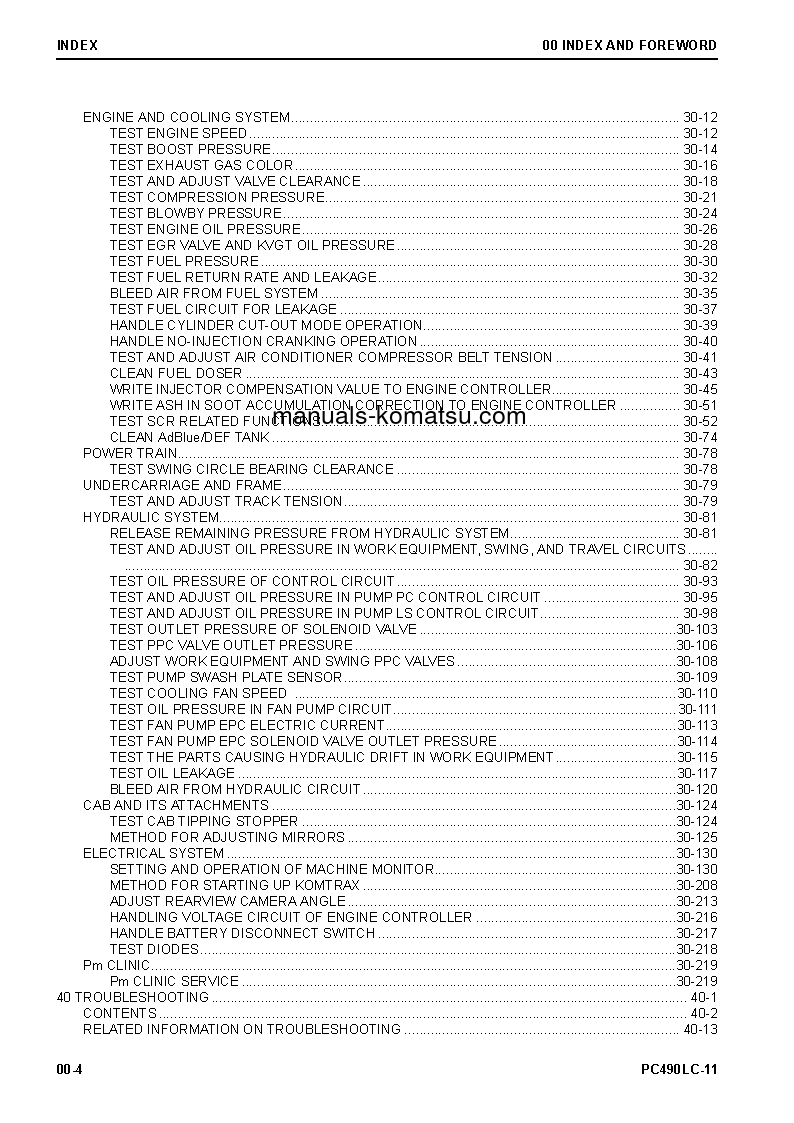 Protected: PC490LC-11(JPN) S/N 85001-UP Shop (repair) manual (English)