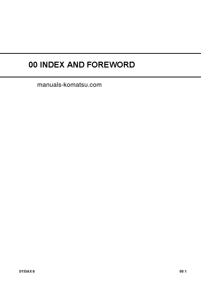 Protected: D155AX-8(JPN) S/N 100001-UP Shop (repair) manual (English)