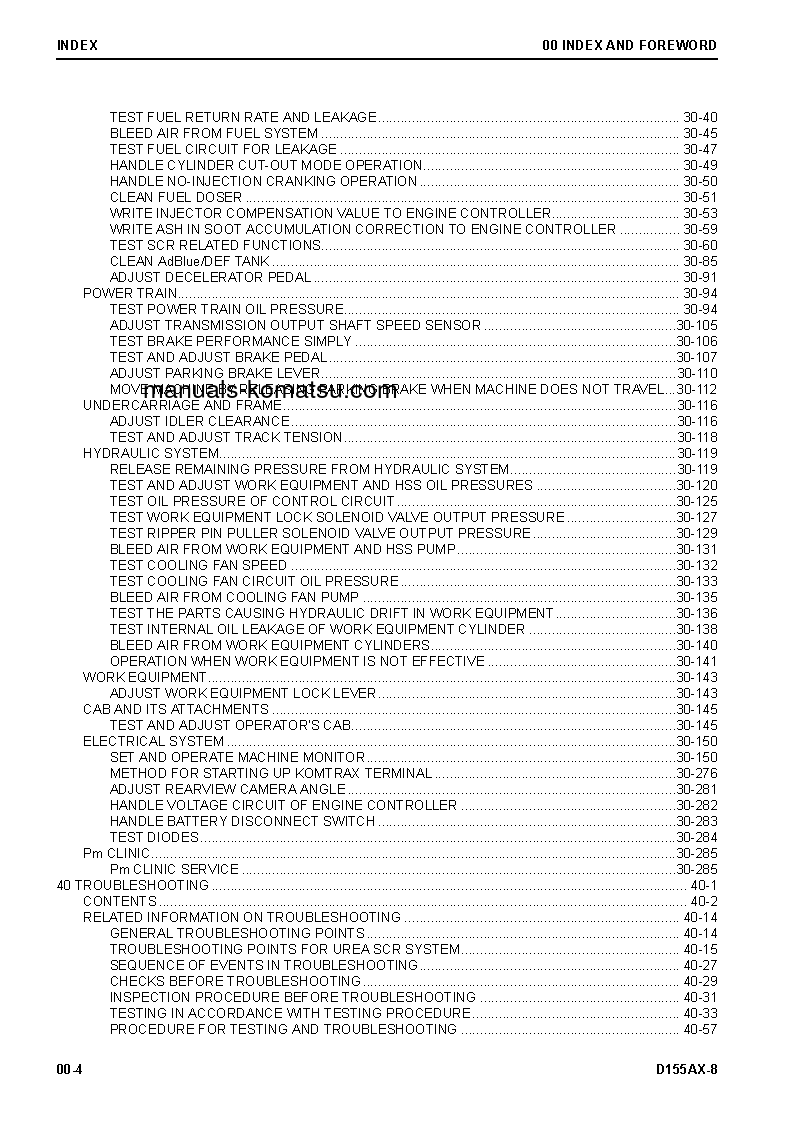 Protected: D155AX-8(JPN) S/N 100001-UP Shop (repair) manual (English)