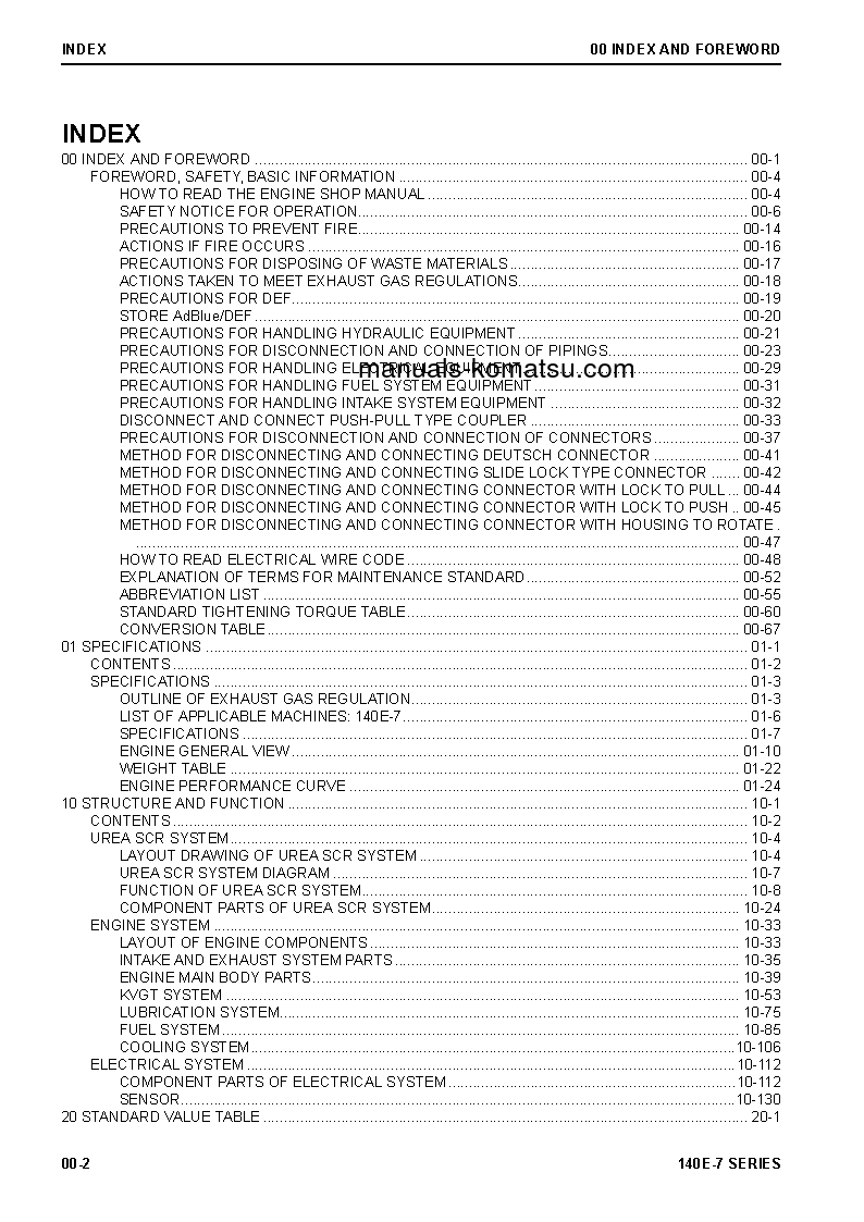 Protected: SAA6D140E-7(JPN) S/N ALL Shop (repair) manual (English)