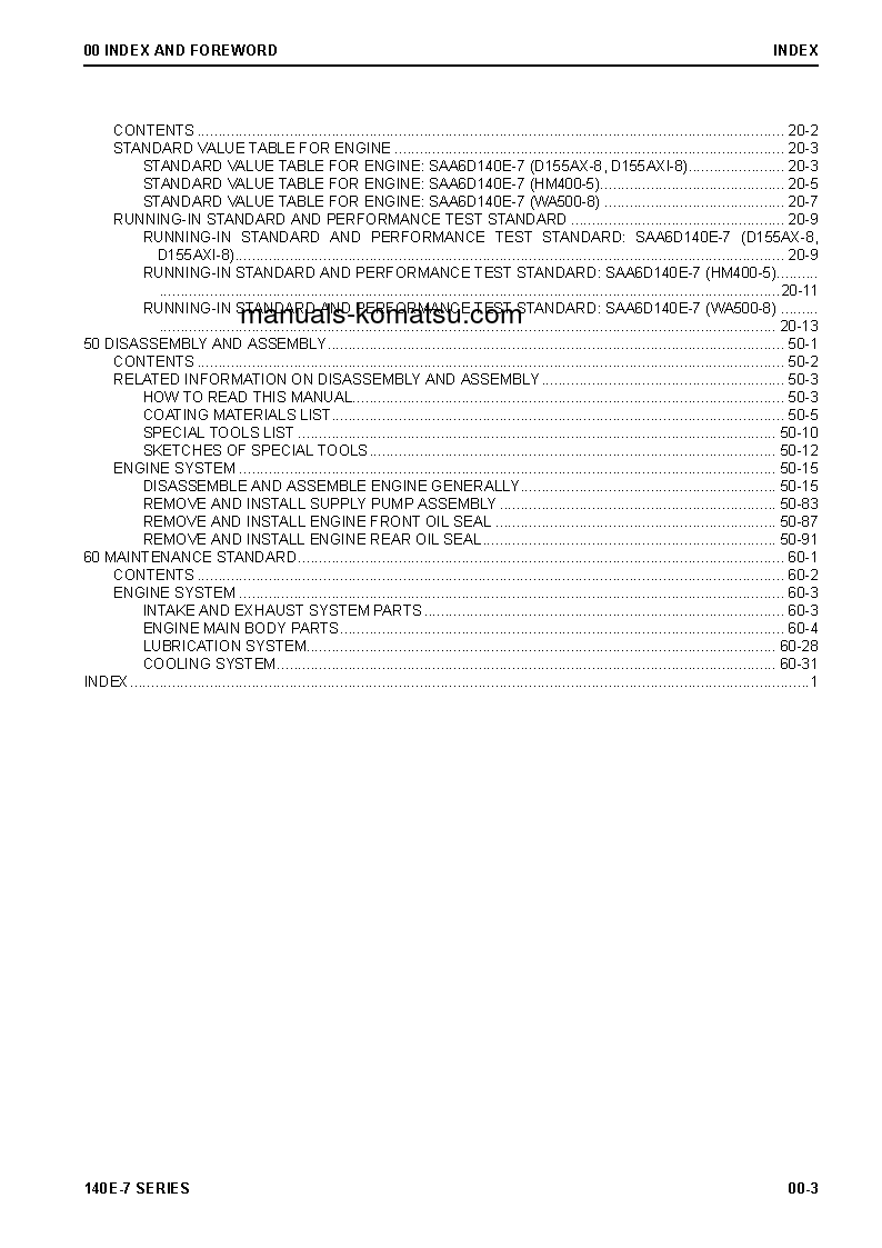 Protected: SAA6D140E-7(JPN) S/N ALL Shop (repair) manual (English)