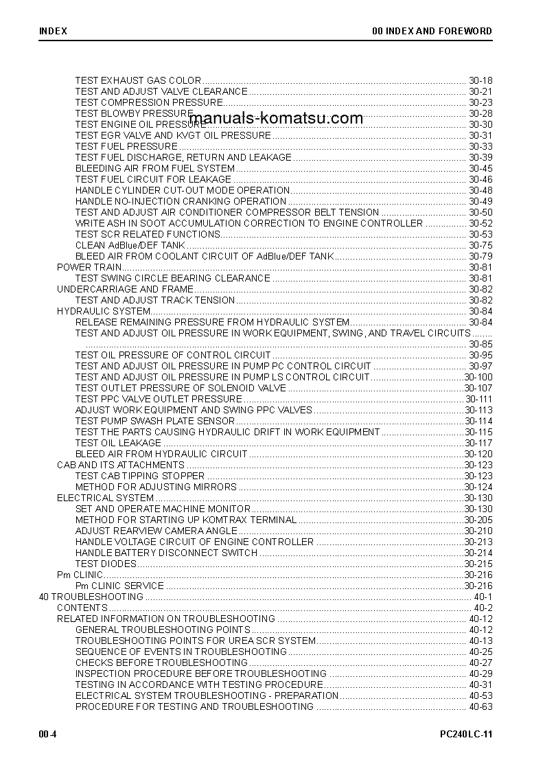Protected: PC240LC-11(JPN) S/N 95001-UP Shop (repair) manual (English)
