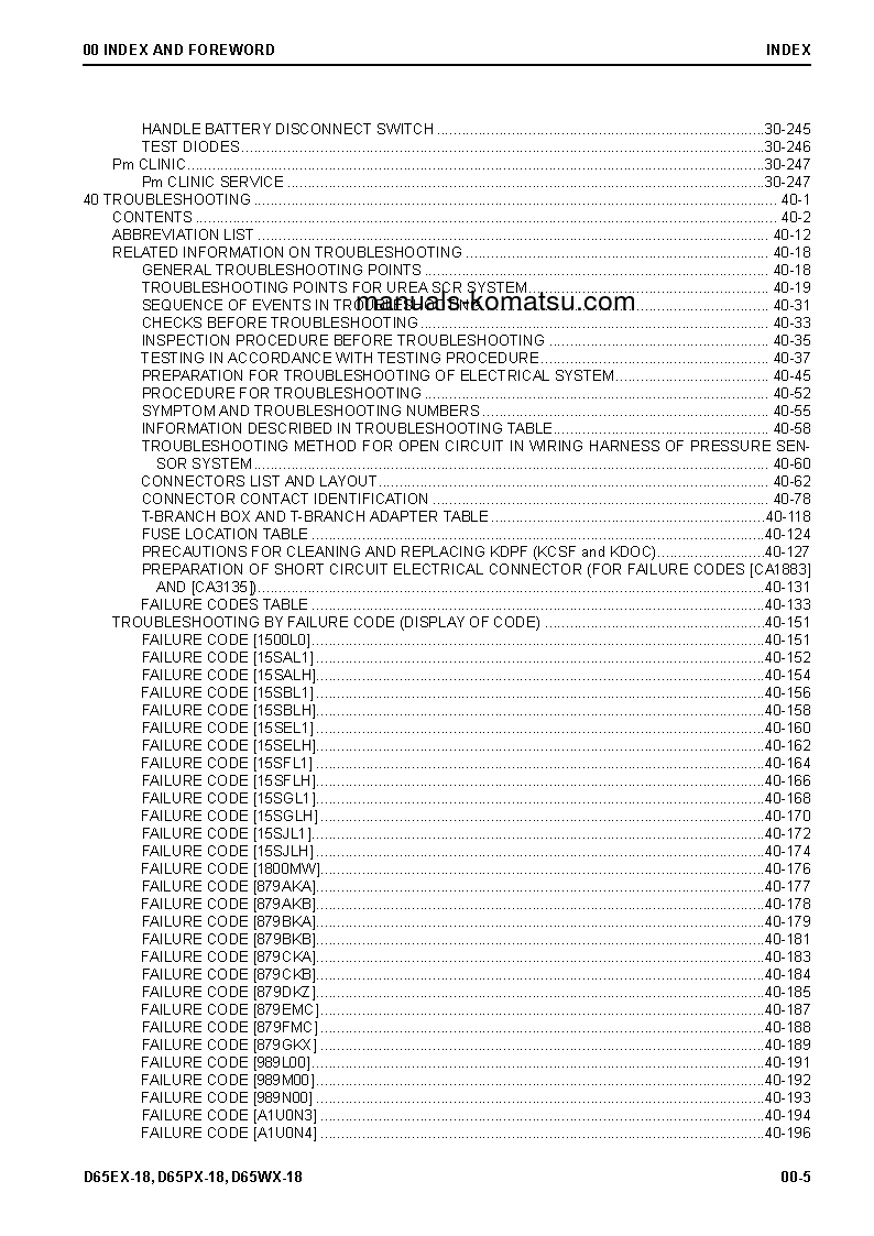 Protected: D65PX-18(JPN) S/N 90001-UP Shop (repair) manual (English)