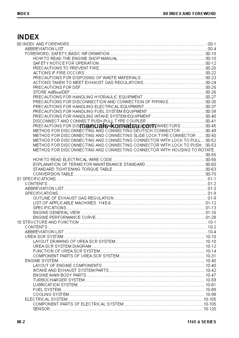 Protected: 6D114E-6(JPN) S/N ALL Shop (repair) manual (English)