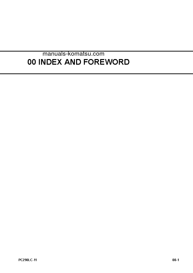 Protected: PC290LC-11(JPN) S/N 35001-UP Shop (repair) manual (English)