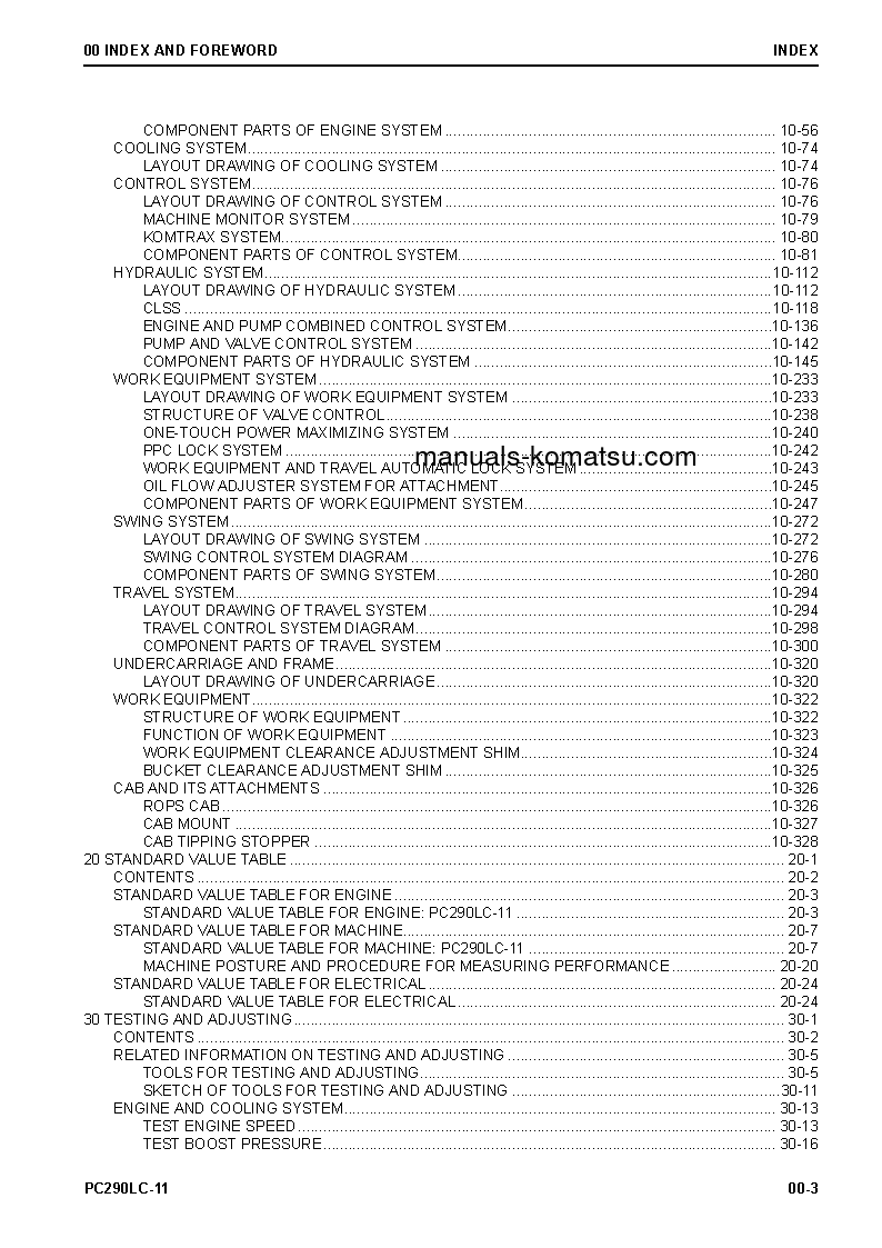 Protected: PC290LC-11(JPN) S/N 35001-UP Shop (repair) manual (English)