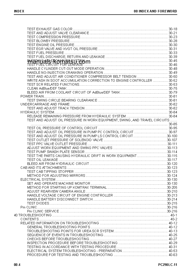 Protected: PC290LC-11(JPN) S/N 35001-UP Shop (repair) manual (English)
