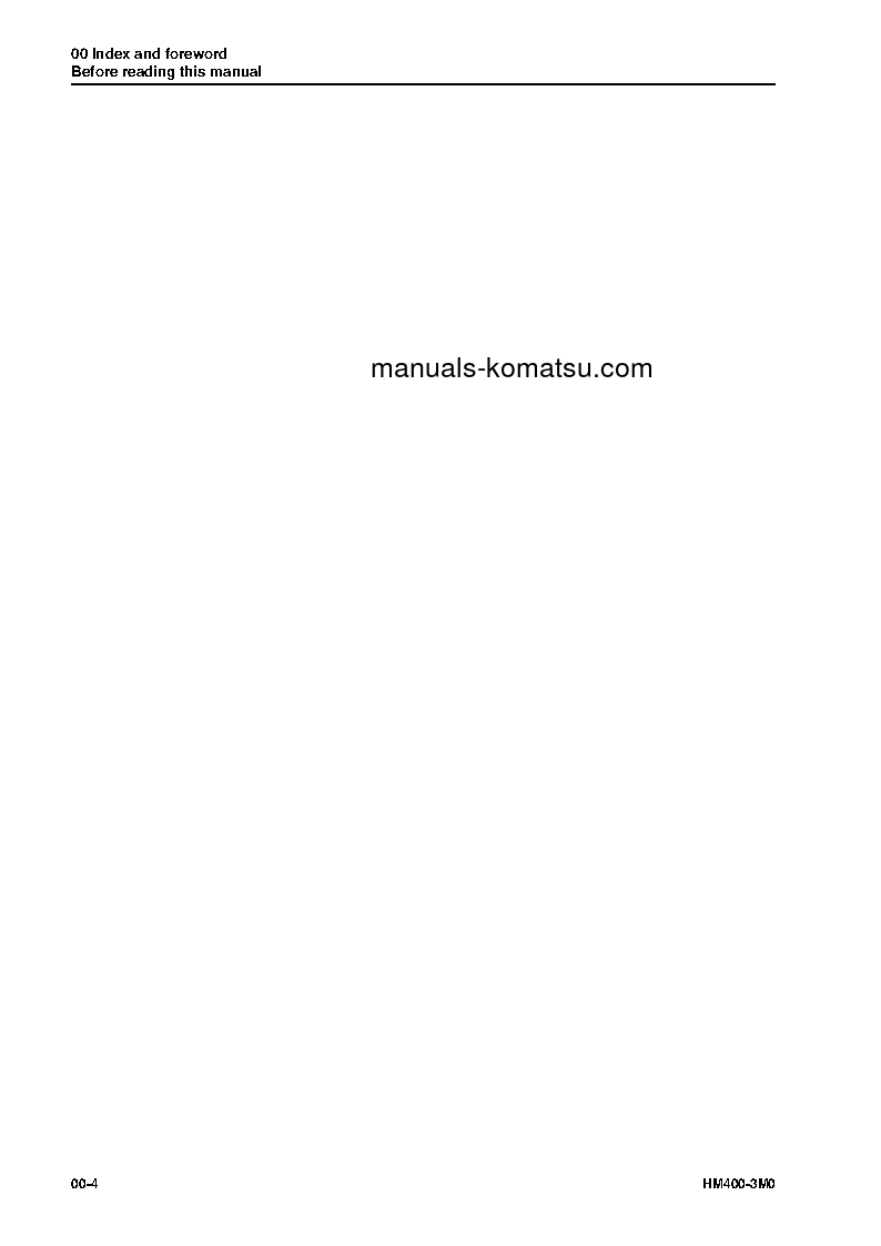 Protected: HM400-3(JPN)-M0, FOR KAL S/N 5001-UP Shop (repair) manual (English)