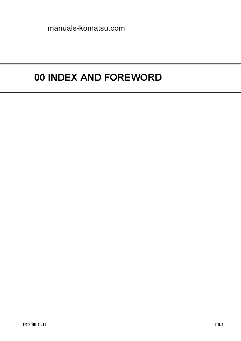 Protected: PC210LC-11(JPN) S/N 500001-UP Shop (repair) manual (English)