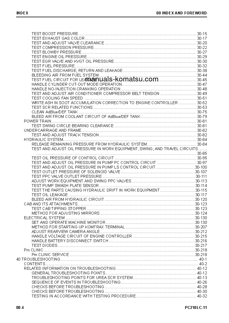 Protected: PC210LC-11(JPN) S/N 500001-UP Shop (repair) manual (English)