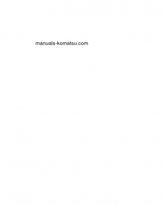 D85PX-18(JPN) S/N 22001-UP Shop (repair) manual (English)