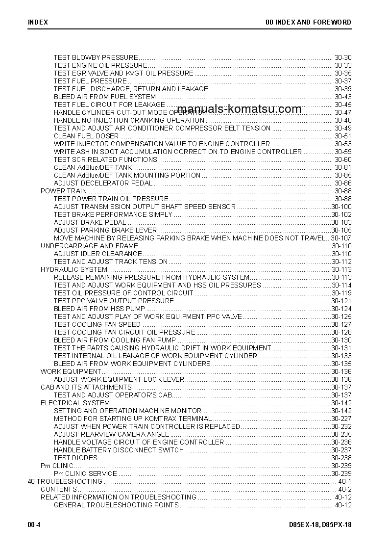 Protected: D85EX-18(JPN) S/N 22001-UP Shop (repair) manual (English)