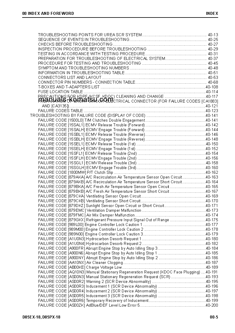 Protected: D85EX-18(JPN) S/N 22001-UP Shop (repair) manual (English)