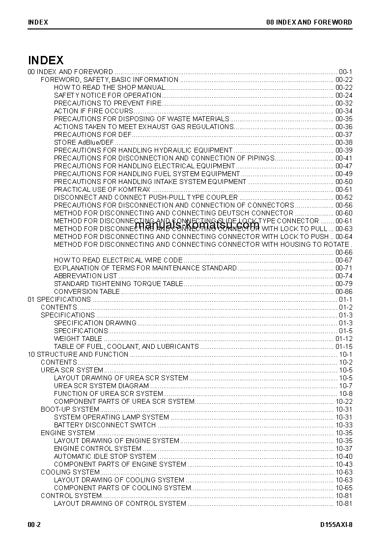 Protected: D155AXI-8(JPN) S/N 100040-UP Shop (repair) manual (English)