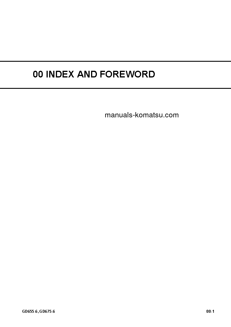 Protected: GD675-6(JPN) S/N 60001-UP Shop (repair) manual (English)