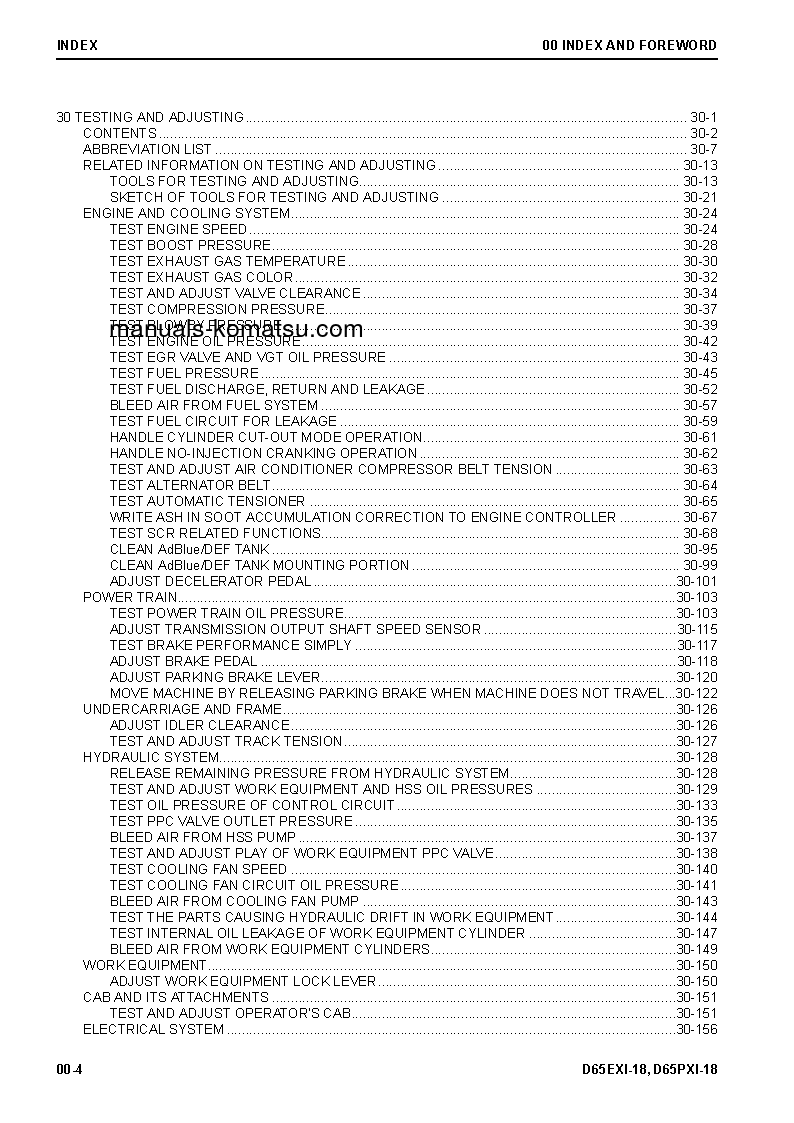 Protected: D65EXI-18(JPN) S/N 90023-90996 Shop (repair) manual (English)
