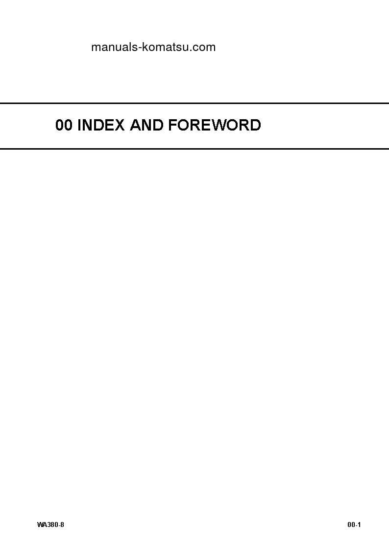 Protected: WA380-8(JPN) S/N 15001-UP Shop (repair) manual (English)