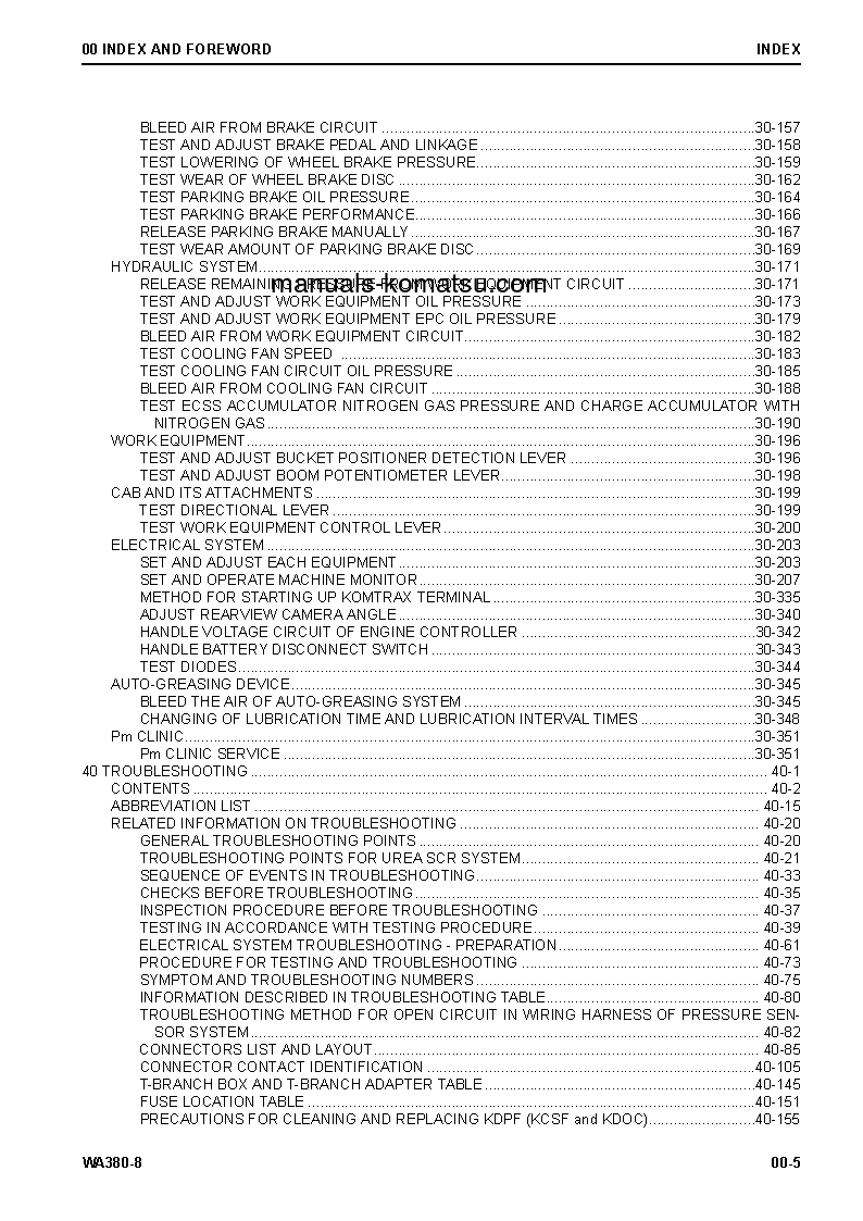 Protected: WA380-8(JPN) S/N 15001-UP Shop (repair) manual (English)