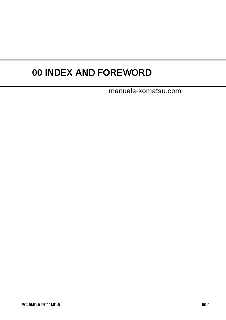 Protected: PC55MR-5(JPN) S/N 20001-UP Shop (repair) manual (English)