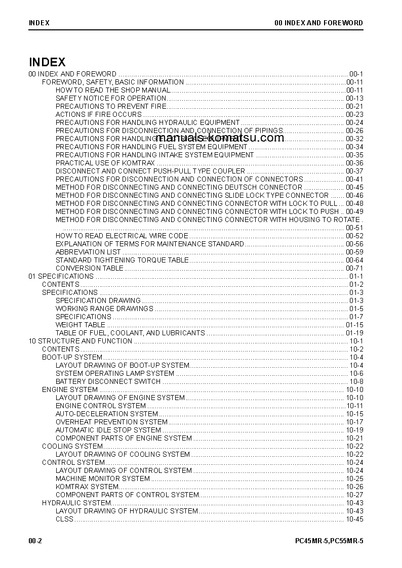 Protected: PC55MR-5(JPN) S/N 20001-UP Shop (repair) manual (English)