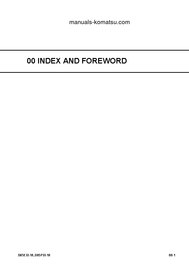 Protected: D85PXI-18(JPN) S/N 22083-UP Shop (repair) manual (English)