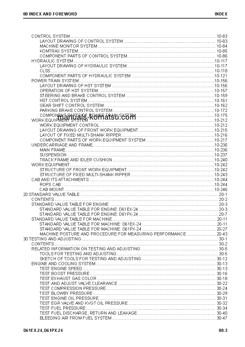 Protected: D61PX-24(JPN) S/N 40001-UP Shop (repair) manual (English)