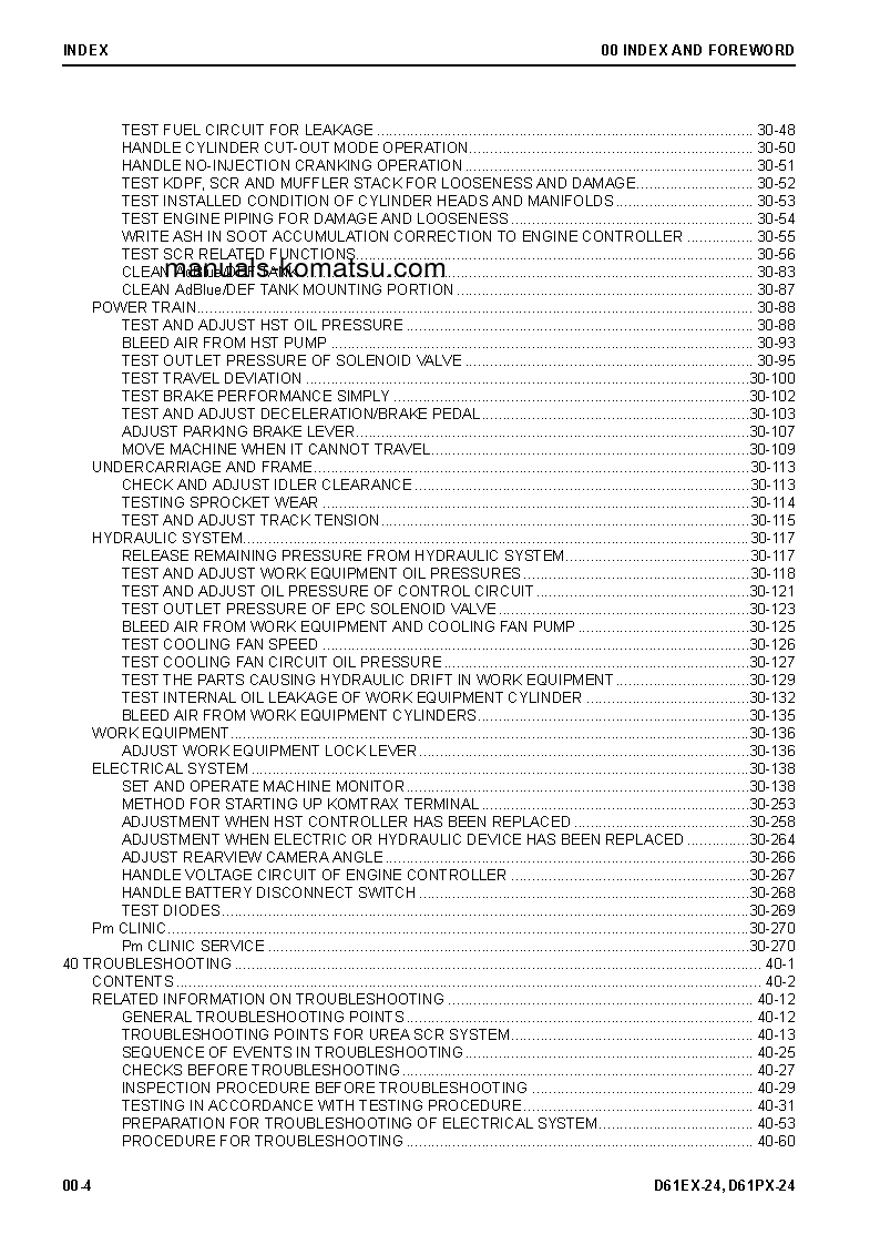 Protected: D61PX-24(JPN) S/N 40001-UP Shop (repair) manual (English)