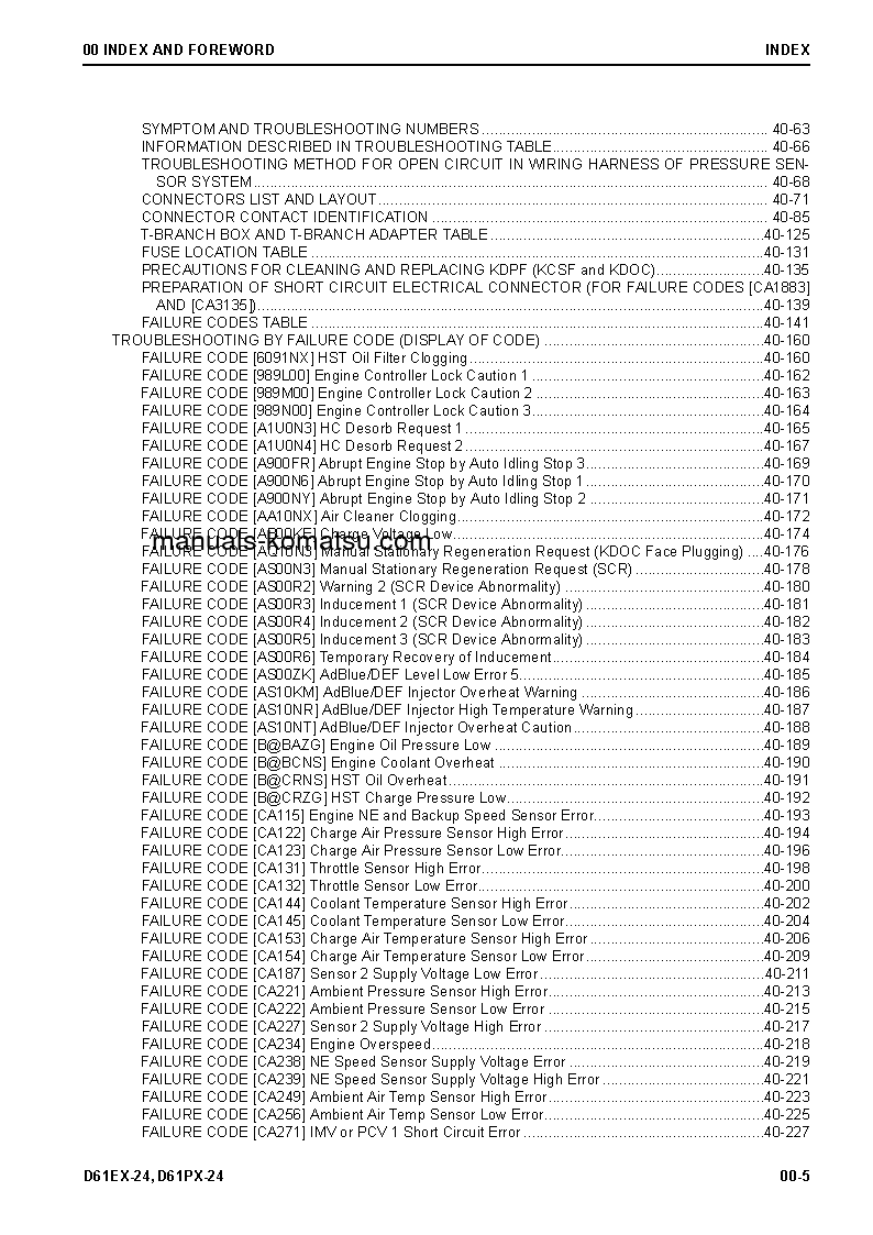Protected: D61PX-24(JPN) S/N 40001-UP Shop (repair) manual (English)