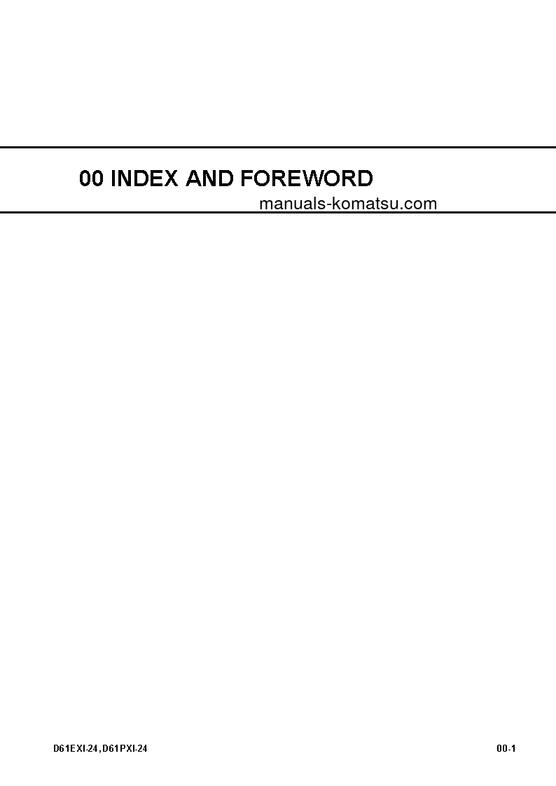Protected: D61EXI-24(JPN) S/N 40001-UP Shop (repair) manual (English)