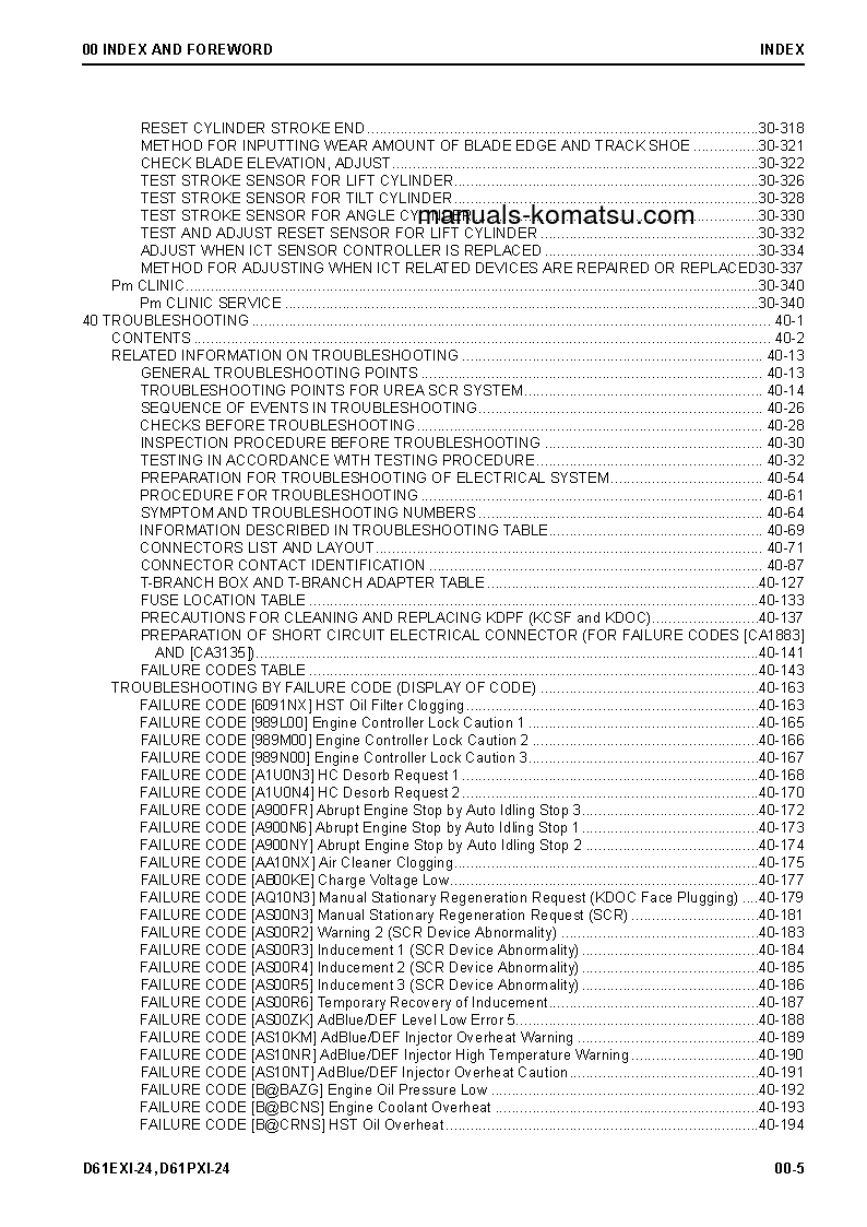 Protected: D61EXI-24(JPN) S/N 40001-UP Shop (repair) manual (English)