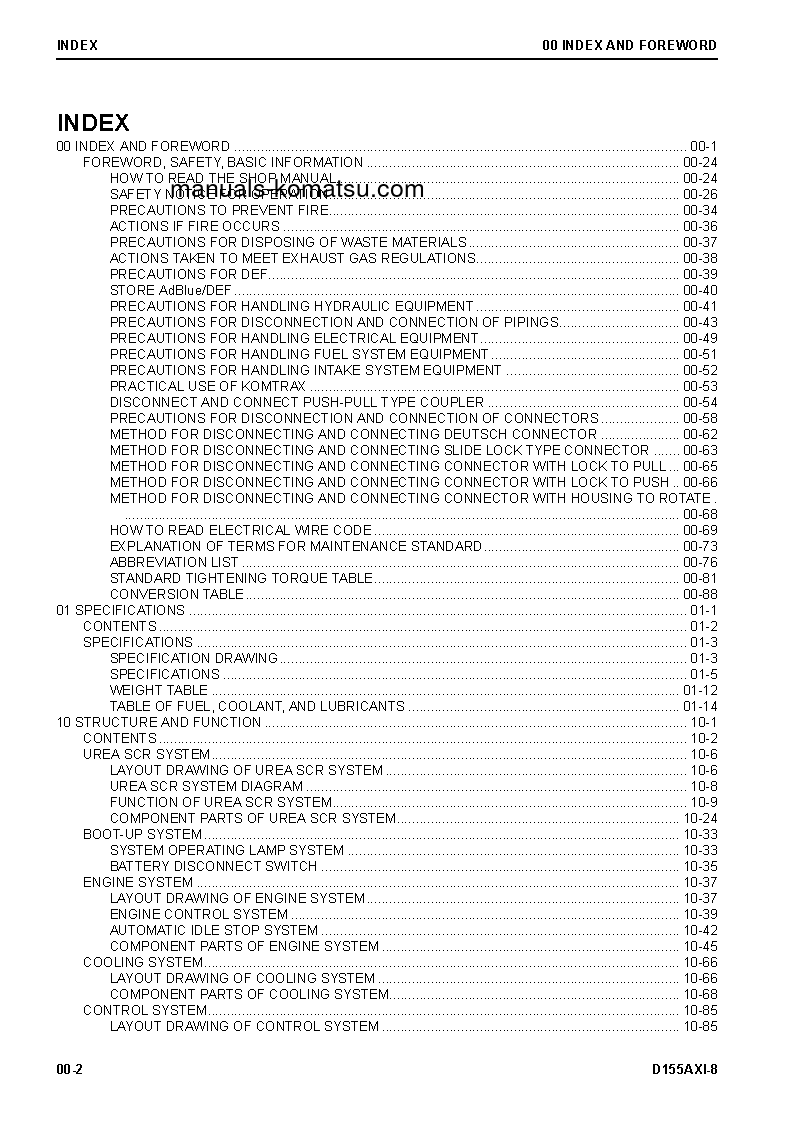 Protected: D155AXI-8(JPN)-RADIO CONTROL SPEC. S/N 100040-UP Shop (repair) manual (English)