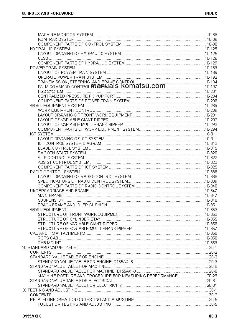 Protected: D155AXI-8(JPN)-RADIO CONTROL SPEC. S/N 100040-UP Shop (repair) manual (English)