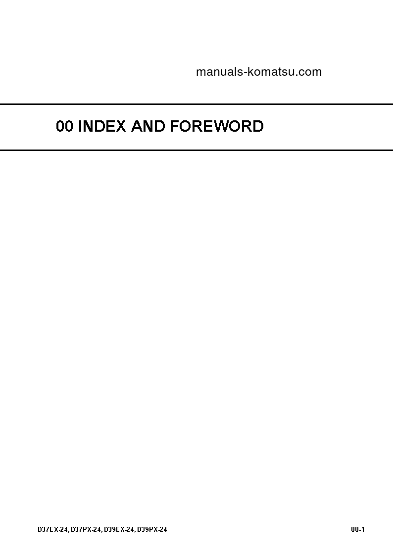 Protected: D37PX-24(JPN) S/N 85001-UP Shop (repair) manual (English)