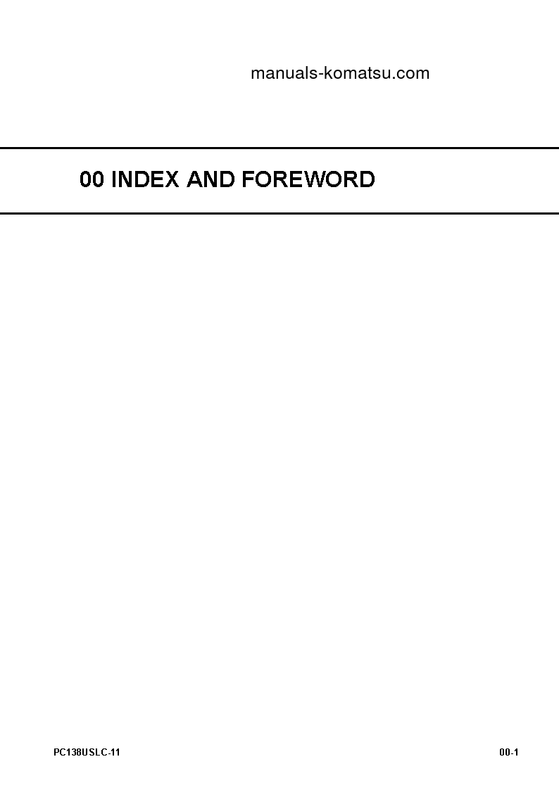 Protected: PC138USLC-11(JPN) S/N 50001-UP Shop (repair) manual (English)